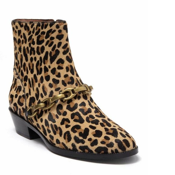 NIB Coach Allen Signature Chain Haircalf Boot